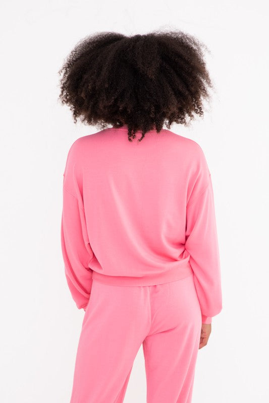 Beautiful Day Top And Pants Set - Hot Pink - SALE - Image 3